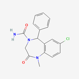 molecular formula C17H16ClN3O2 B10784786 Uxepam CAS No. 86636-97-7