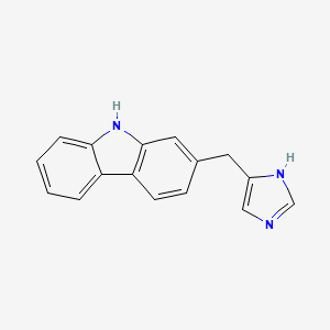 molecular formula C16H13N3 B10785019 2-(1H-imidazol-5-ylmethyl)-9H-carbazole 