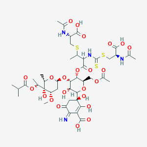 molecular formula C43H62N4O23S3 B10785258 Paldimycin B 