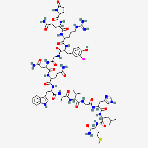 molecular formula C74H107IN24O19S B10785471 Bombesin, [125I]- 