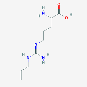 molecular formula C9H18N4O2 B10785765 2-Amino-5-[[amino-(prop-2-enylamino)methylidene]amino]pentanoic acid 