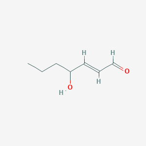 molecular formula C7H12O2 B107858 4-Hydroxyheptenal CAS No. 17427-09-7
