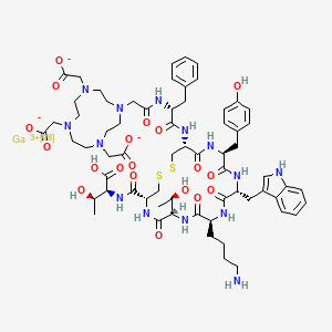 molecular formula C65H87GaN14O19S2 B10785851 Dotatate gallium Ga-68 CAS No. 1027785-90-5