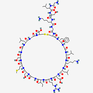 molecular formula C93H157N27O28S3 B10785988 C-Type Natriuretic Peptide (CNP) (1-22), human 