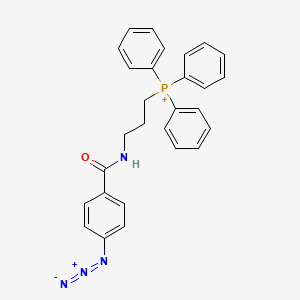 molecular formula C28H26N4OP+ B10786049 MitoA 