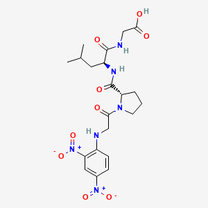 molecular formula C21H28N6O9 B10786665 Dnp-GPLG 