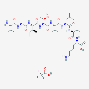 molecular formula C42H76F3N9O12 B10786751 CALP1 TFA 