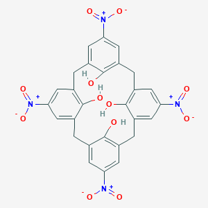 molecular formula C28H20N4O12 B010787 Tetranitrocalix[4]arene CAS No. 109051-62-9