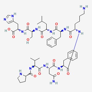molecular formula C53H77N13O12 B10787760 Hemopressin(rat) 