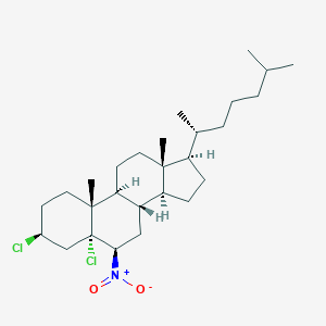 molecular formula C27H45Cl2NO2 B107878 5alpha-Cholestane, 3beta,5-dichloro-6beta-nitro- CAS No. 15505-92-7