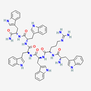 molecular formula C61H65N15O6 B10787833 WRW4 