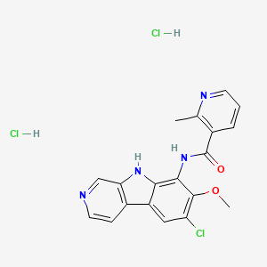 molecular formula C19H17Cl3N4O2 B10787994 MLN120B dihydrochloride 