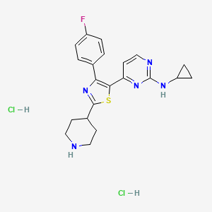 molecular formula C21H24Cl2FN5S B10788053 DBM 1285 dihydrochloride 