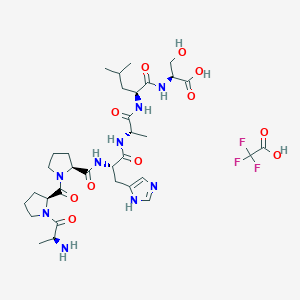 molecular formula C33H50F3N9O11 B10788256 RS 09 TFA 