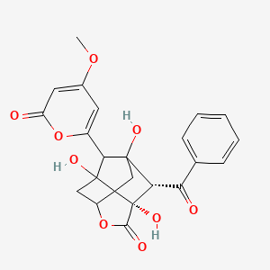 molecular formula C22H20O9 B10789068 Deoxyenterocin 