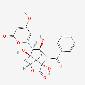 molecular formula C22H20O9 B10789144 Deoxyenterocin 