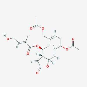 molecular formula C24H30O9 B10789326 Eupalinolide B 