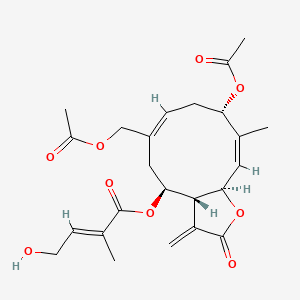 molecular formula C24H30O9 B10789379 Eupalinolide B 