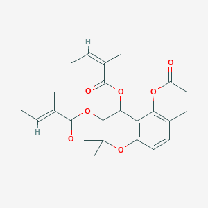 molecular formula C24H26O7 B10789455 Praeruptorin B; Anomalin 