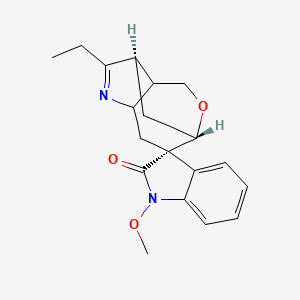 molecular formula C19H22N2O3 B10789499 (1S,2S,7R)-6-ethyl-1'-methoxyspiro[10-oxa-5-azatricyclo[5.3.1.04,8]undec-5-ene-2,3'-indole]-2'-one 