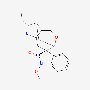 molecular formula C19H22N2O3 B10789523 (2S)-6-ethyl-1'-methoxyspiro[10-oxa-5-azatricyclo[5.3.1.04,8]undec-5-ene-2,3'-indole]-2'-one 
