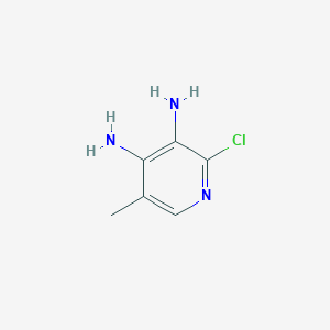 molecular formula C6H8ClN3 B107901 2-Chloro-5-methylpyridine-3,4-diamine CAS No. 18232-91-2
