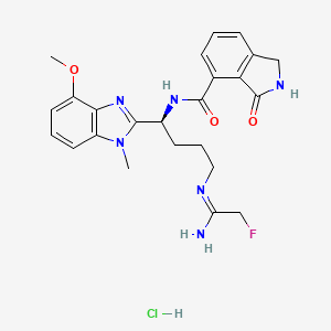 molecular formula C24H28ClFN6O3 B10790141 AFM-30a hydrochloride 