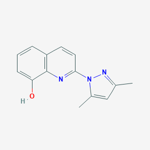 molecular formula C14H13N3O B107903 2-(3,5-二甲基-1H-吡唑-1-基)喹啉-8-醇 CAS No. 18239-59-3