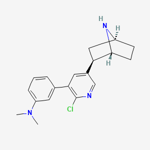 molecular formula C19H22ClN3 B10790554 3'-(3-Dimethylaminophenyl)epibatidine 