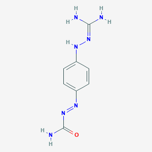 molecular formula C8H11N7O B107906 [4-[2-(Diaminomethylidene)hydrazinyl]phenyl]iminourea CAS No. 61566-10-7