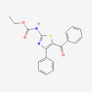 molecular formula C19H16N2O3S B10790686 Ethyl 5-benzoyl-4-phenylthiazol-2-ylcarbamate 
