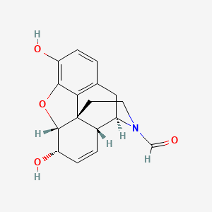 molecular formula C17H17NO4 B10791048 N-formylnormorphine 