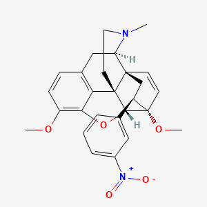 molecular formula C27H28N2O5 B10791080 21-nitro-7alpha-phenyl-6alpha,14alpha-endo-Ethenotetrahydrothebaine 