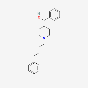molecular formula C23H31NO B10791094 Phenyl-[1-(4-p-tolyl-butyl)-piperidin-4-yl]-methanol 