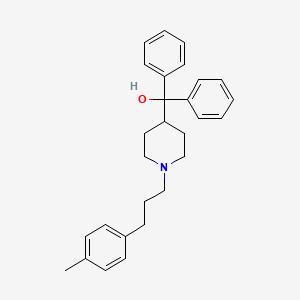 molecular formula C28H33NO B10791115 Diphenyl-[1-(3-p-tolyl-propyl)-piperidin-4-yl]-methanol 