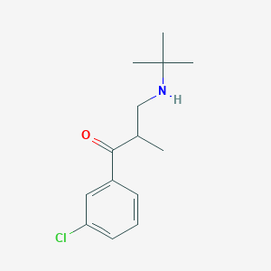 molecular formula C14H20ClNO B10791144 3-(Tert-butylamino)-1-(3-chlorophenyl)-2-methylpropan-1-one 