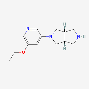 molecular formula C13H19N3O B10791980 cis-2-(5-Ethoxy-3-pyridinyl)octahydropyrrolo[3,4-c]pyrrole Dihydrochloride 