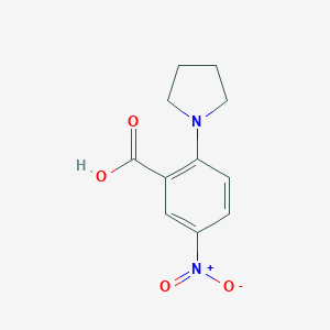 molecular formula C11H12N2O4 B107922 5-Nitro-2-(pyrrolidin-1-yl)benzoic acid CAS No. 19555-48-7