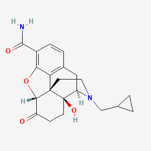 molecular formula C21H24N2O4 B10792387 3-Carboxamidonaltrexone 