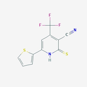 2-Mercapto-6-(thiophen-2-yl)-4-(trifluoromethyl)nicotinonitrile
