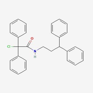 molecular formula C29H26ClNO B10793236 N-(3,3-Diphenyl)propyl-2-chloro-2,2-diphenylacetamide 
