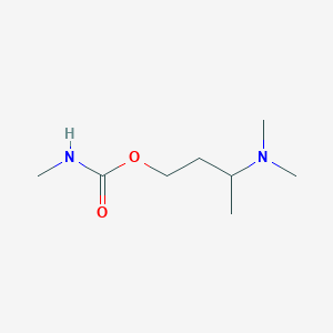 molecular formula C8H18N2O2 B10793491 3-(Dimethylamino)Butyl Methylcarbamate 