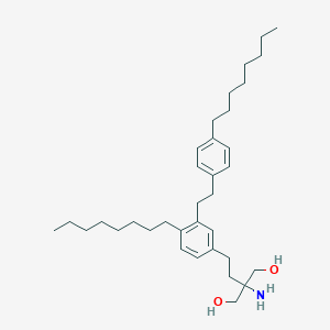 molecular formula C35H57NO2 B107937 2-Amino-2-[2-[4-octyl-3-[2-(4-octylphenyl)ethyl]phenyl]ethyl]propane-1,3-diol CAS No. 851039-24-2