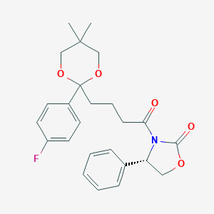 (4S)-3-[4-[2-(4-Fluorophenyl)-5,5-dimethyl-1,3-dioxan-2-yl]-1-oxobutyl]-4-phenyl-2-oxazolidinone