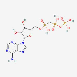 molecular formula C11H18N5O12P3 B10795021 ATP, alpha, beta methylene 