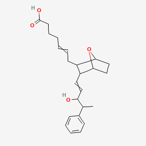molecular formula C24H32O4 B10795344 7-[3-(3-Hydroxy-4-phenylpent-1-enyl)-7-oxabicyclo[2.2.1]heptan-2-yl]hept-5-enoic acid 