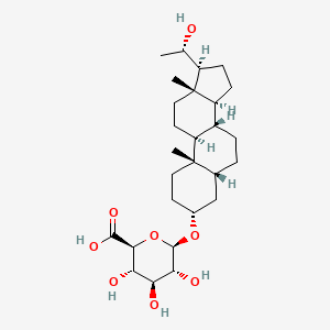 molecular formula C27H44O8 B10795694 Pregnanediol 3-glucuronide CAS No. 38055-17-3