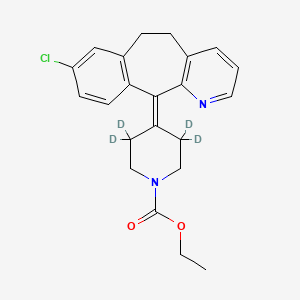 molecular formula C22H23ClN2O2 B10795763 3-Hydroxy desloratadine-d4 