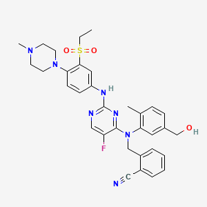 molecular formula C33H36FN7O3S B10795839 AZ13705339 