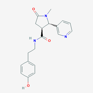 (2S,3S)-N-[2-(4-Hydroxyphenyl)ethyl]-1-methyl-5-oxo-2-(3-pyridinyl)-3-pyrrolidinecarboxamide